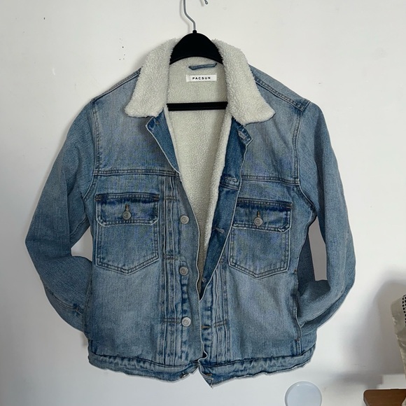 Pacsun Sherpa Denim Jacket - Picture 1 of 4